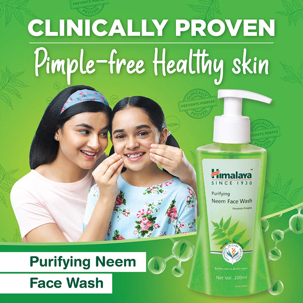 Himalaya Purifying Neem Face Wash 200ml (Pack of 2)