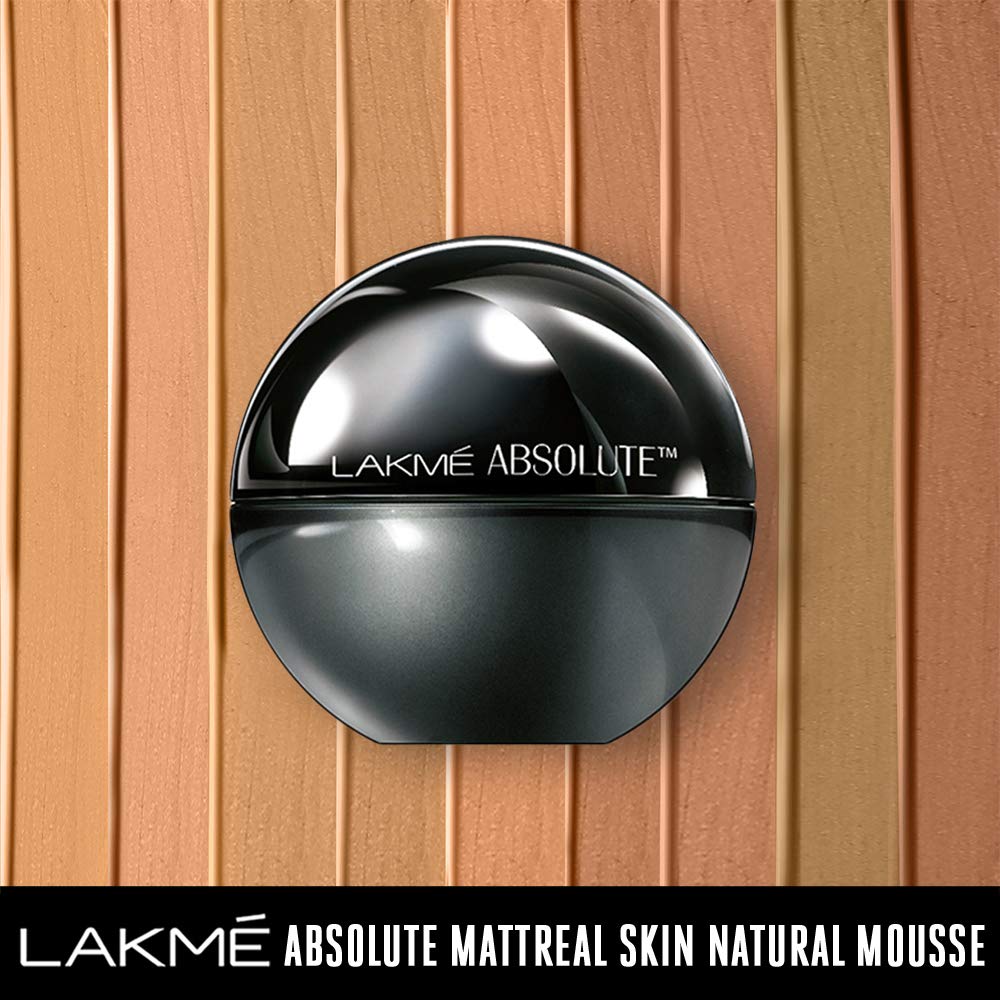 Lakme Absolute Skin Natural Mousse Ivory Fair 01 with SPF, 25g (Pack of 2)