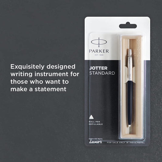 Parker Jotter Standard CT Ball Pen (Black) (Pack of 3)