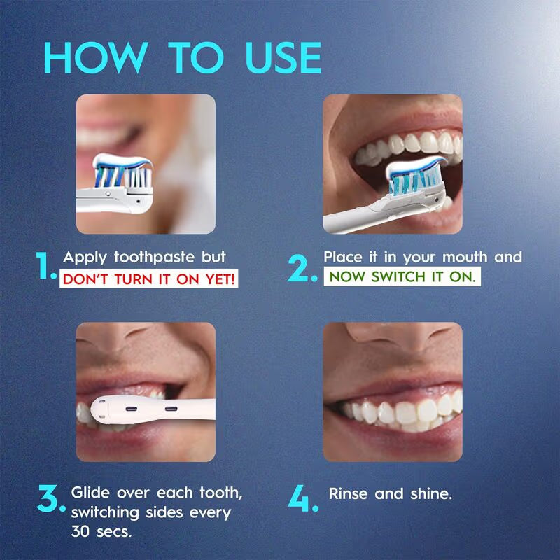 Oral B Cross Action battery Powered Anti Bacterial Electric Toothbrush